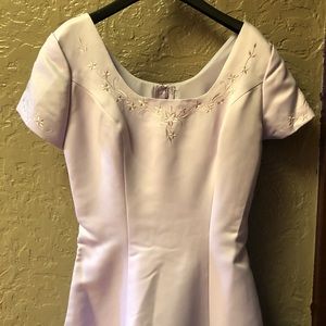 Soft purple long dress